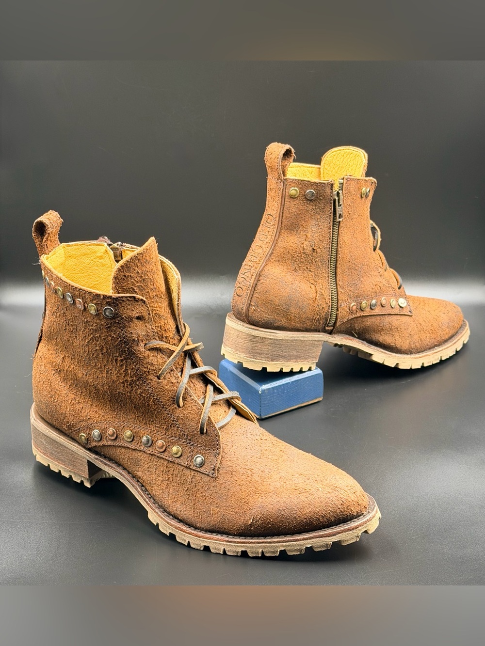 OLD GRINGO Yippee Ki Yay Tribeca Studded Western Boots Booties